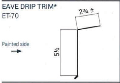 Eave Drip Trim - Custom Trim