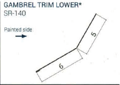 Gambrel Trim Lower - Custom Trim