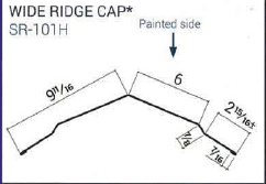 Wide Ridge Cap - Custom Trim